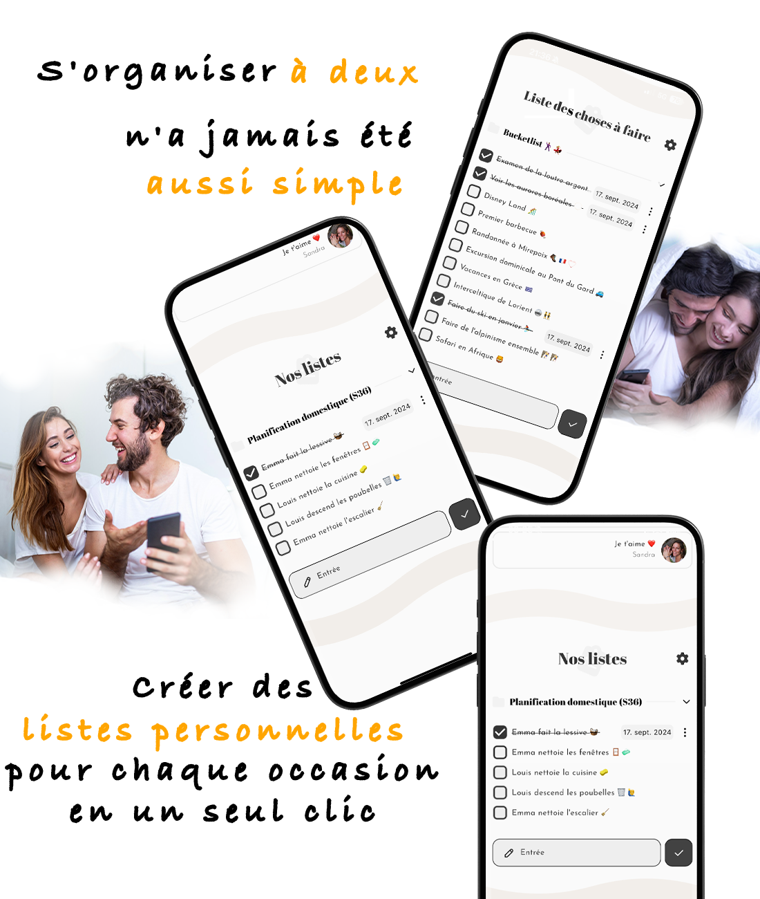 Ensemble de bracelets NFC pour couples