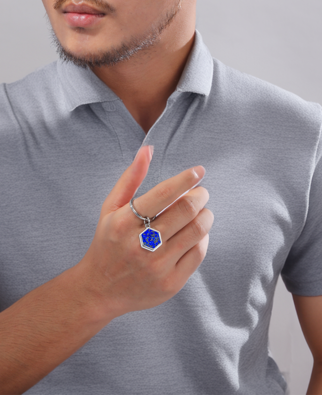 Porte-clés NFC Set partenaire Hexagon (2 pendentifs)