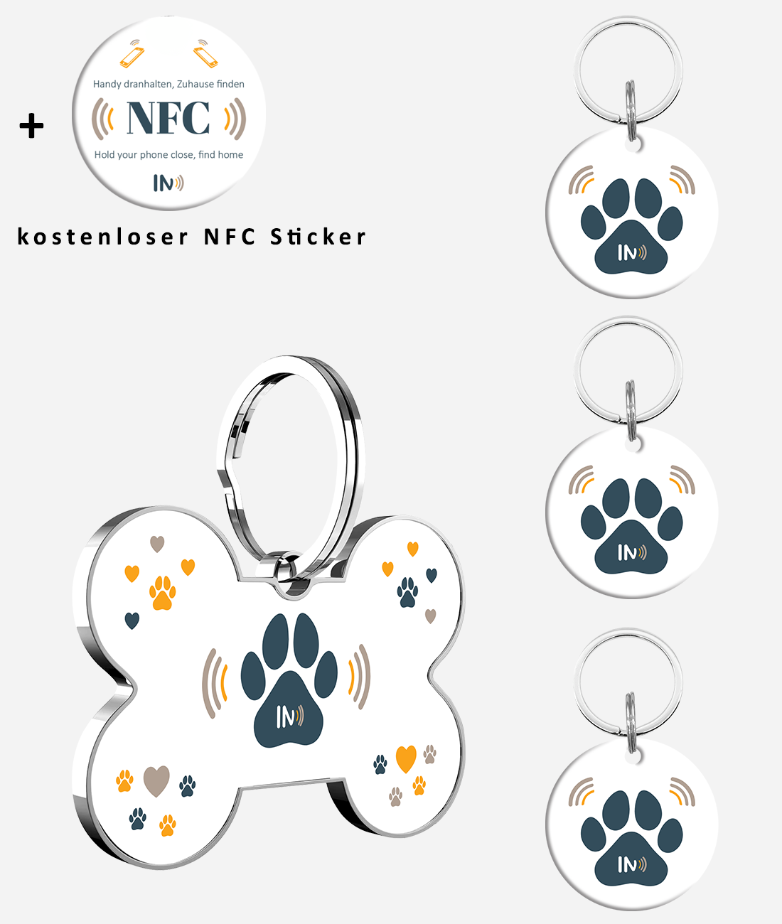 NFC Hunde und Tieranhänger