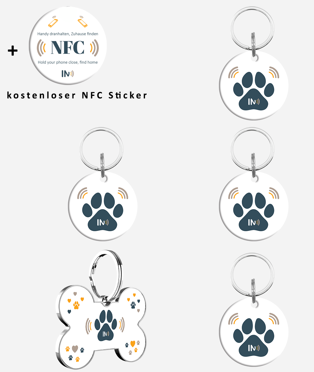 NFC Hunde und Tieranhänger