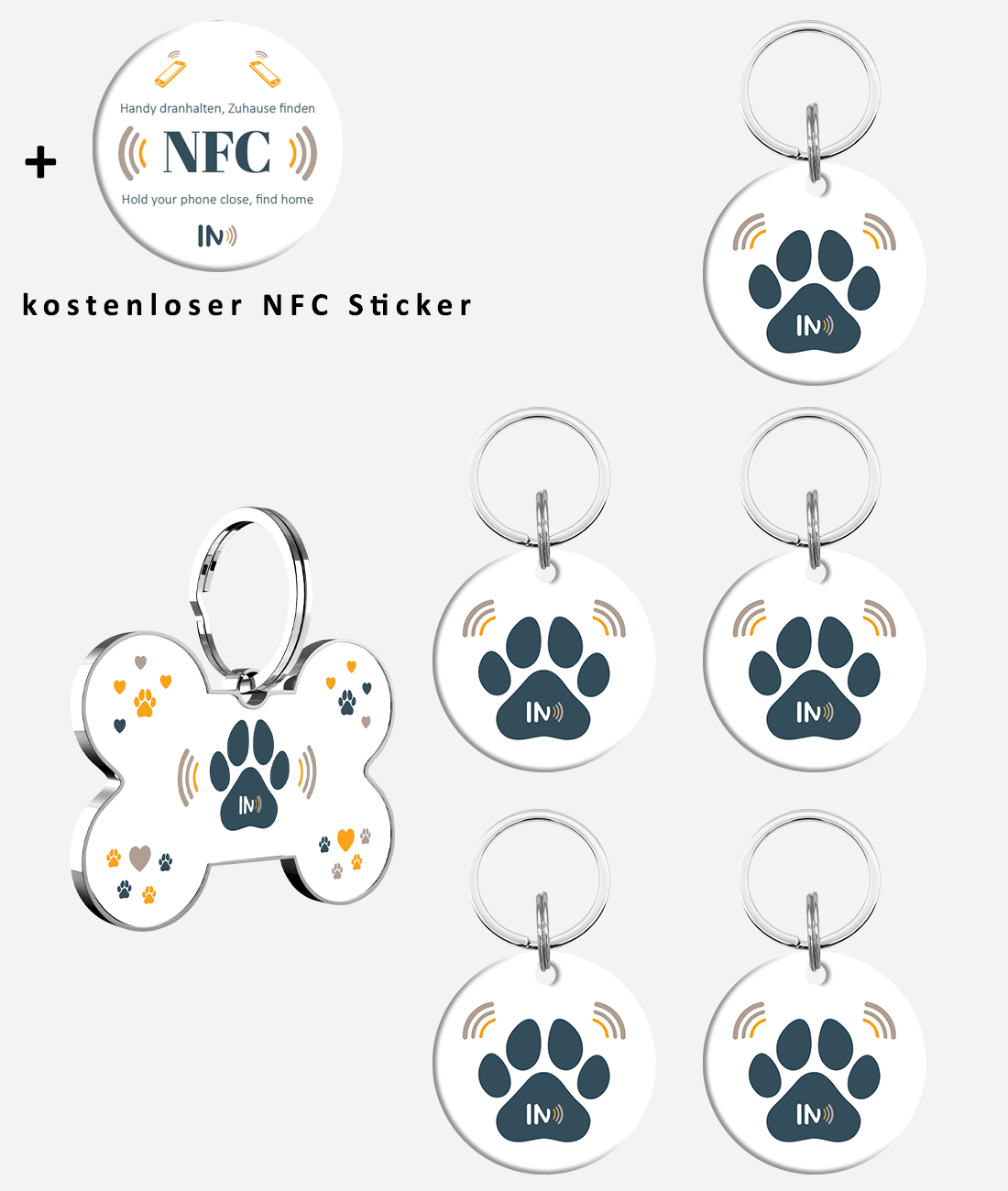 NFC Hunde und Tieranhänger