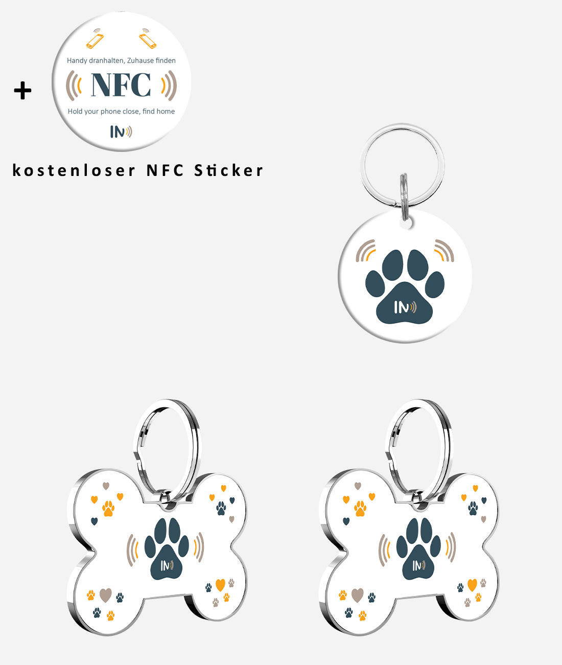 NFC Hunde und Tieranhänger