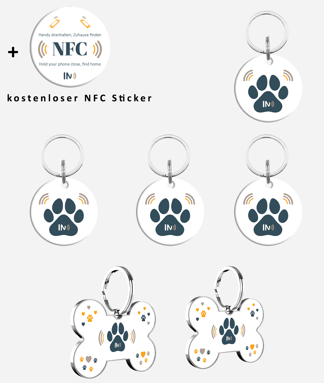 NFC Hunde und Tieranhänger