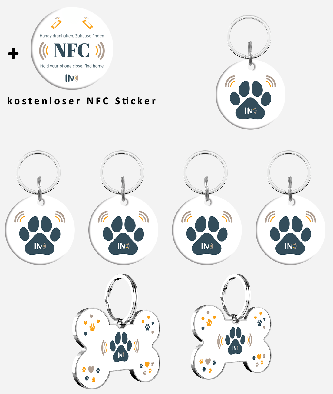 NFC Hunde und Tieranhänger