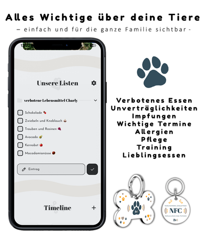 NFC Hunde und Tieranhänger